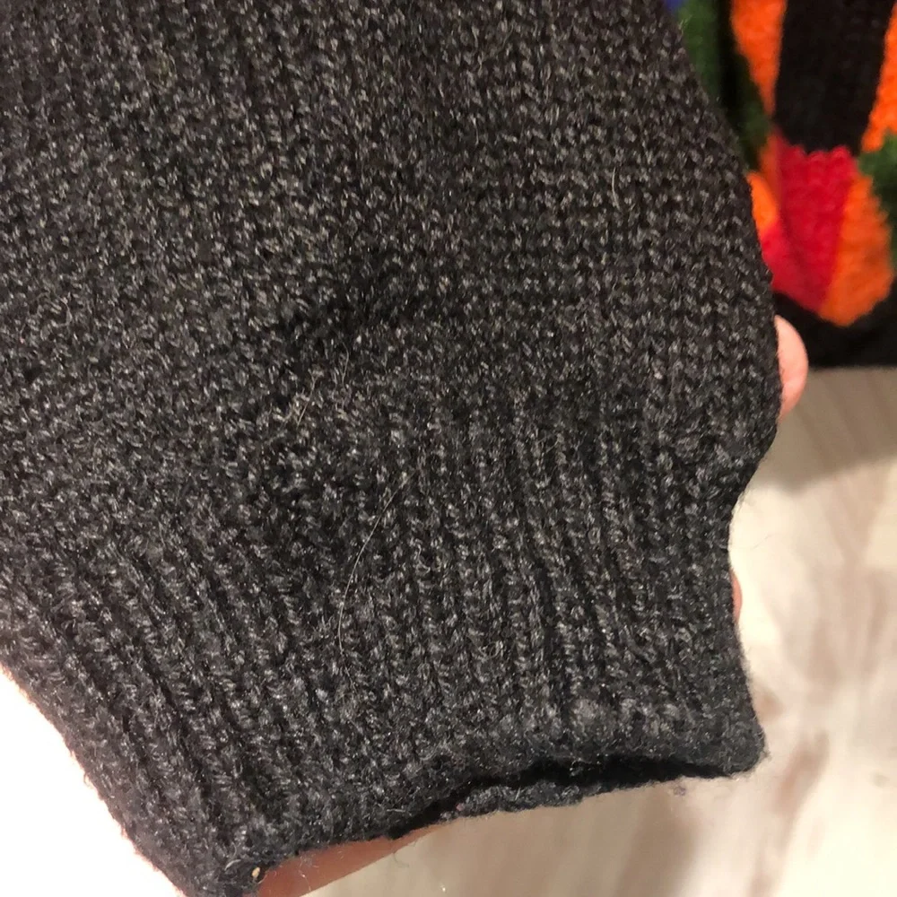 Vintage Ashleigh Morgan black red & orange with decoration size large women’s - Picture 6 of 10